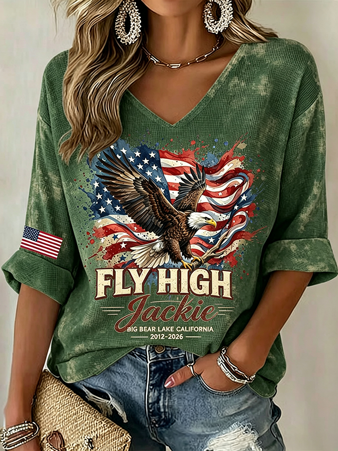 Women's Jackie Forever Our Queen Print Top