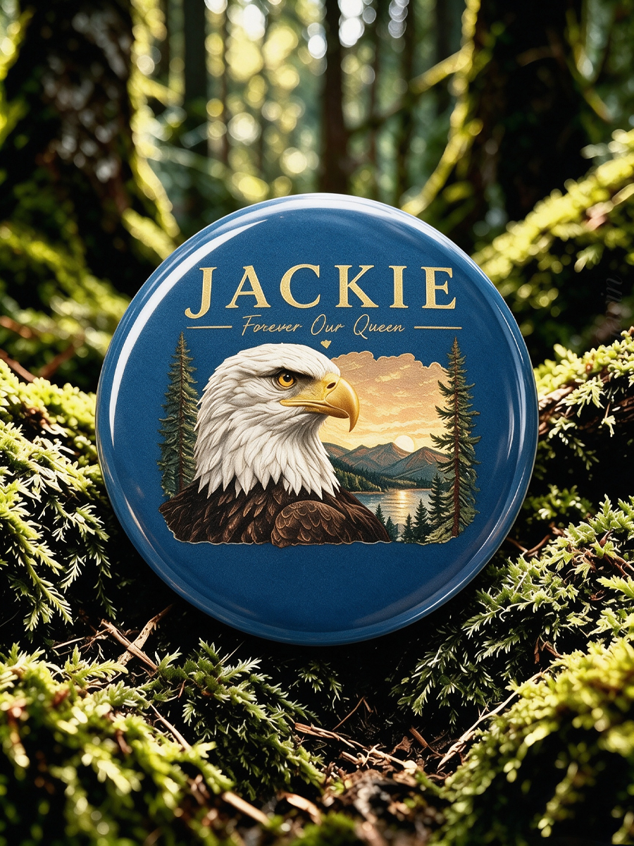 Unisex Jackie Forever Our Queen Button