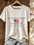 Women'S Casual Patriotic T-Shirt