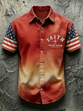 Men's Casual Shirt For Independence Day In The United States
