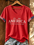 Women'S God Shed His Grace On Thee Print Printed T-Shirt