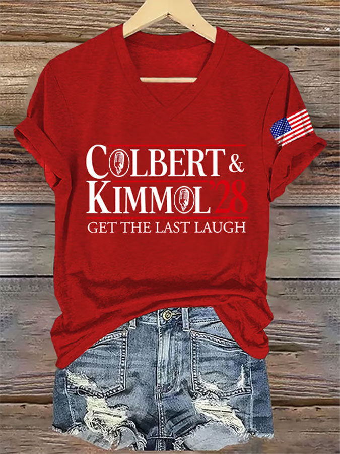Women'S America Print Casual T-Shirt
