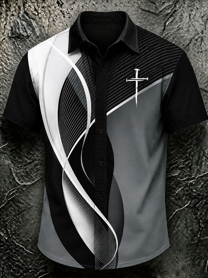 Men's Faith Printed Casual Shirt