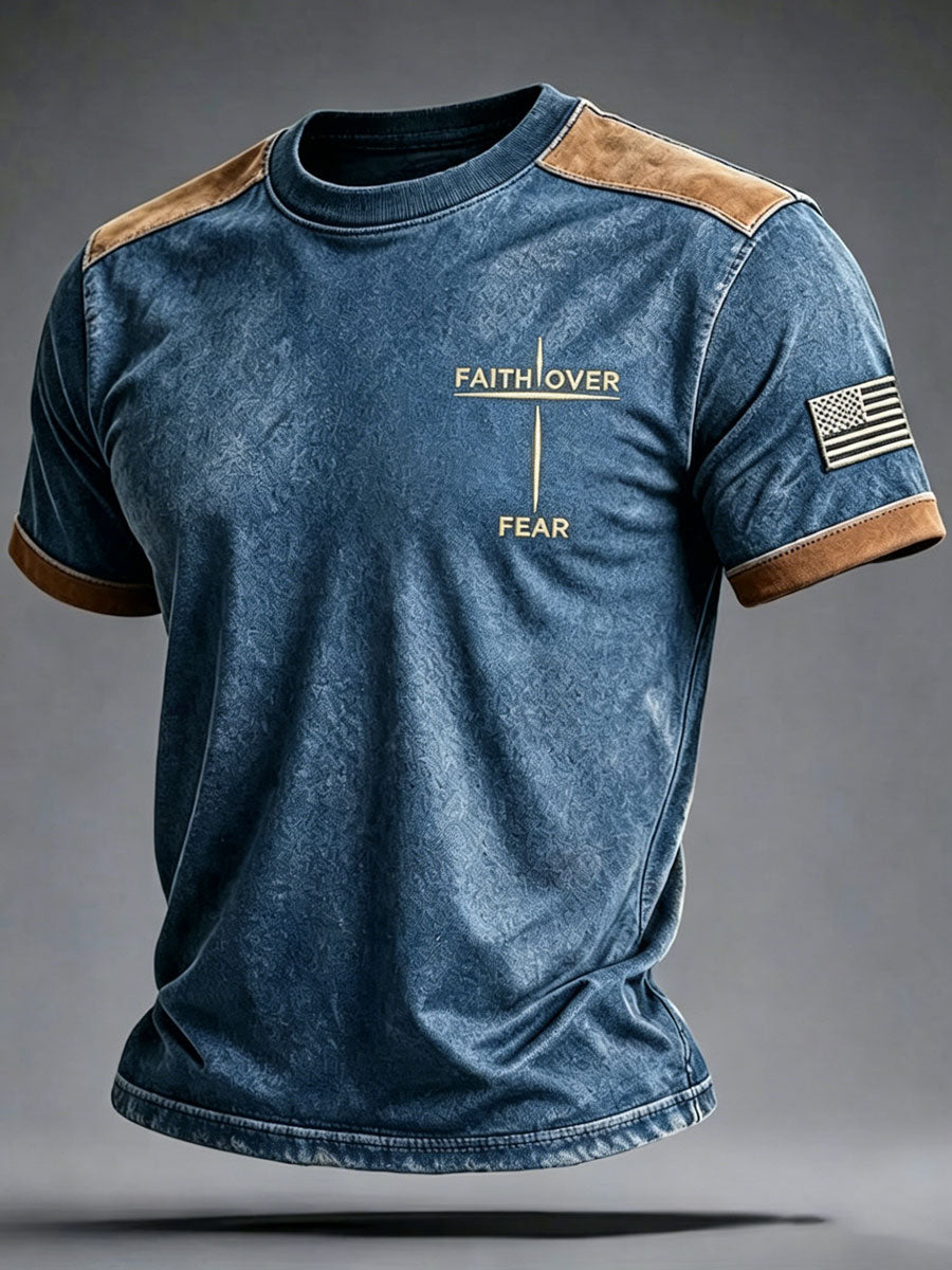 Men'S Faith Art Printed T-Shirt