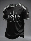 Men's The Way, The Truth, The Life Printed Casual T-shirt
