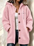 Women's Faith Cross Printed Knitted Cardigan