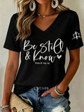Women'S Faith Print Printed T-Shirt