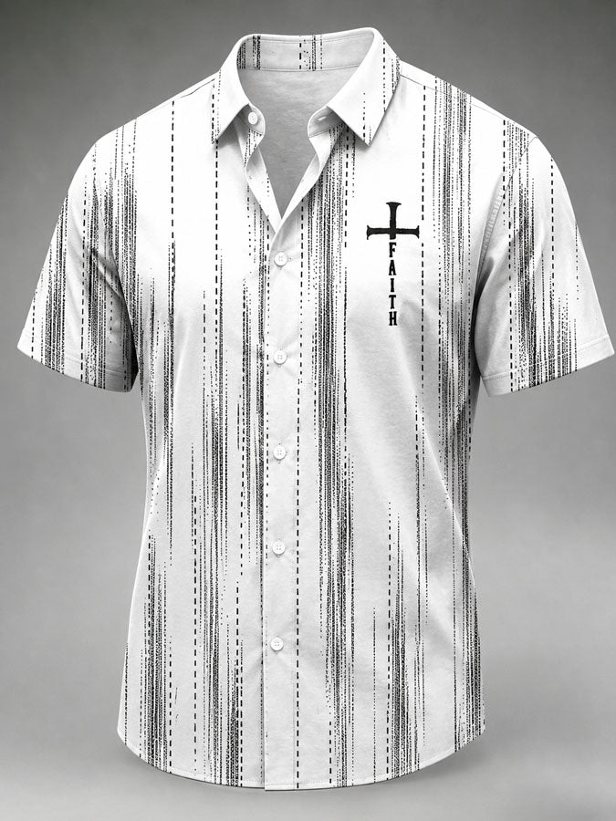 Men's Faith Printed Casual Shirt