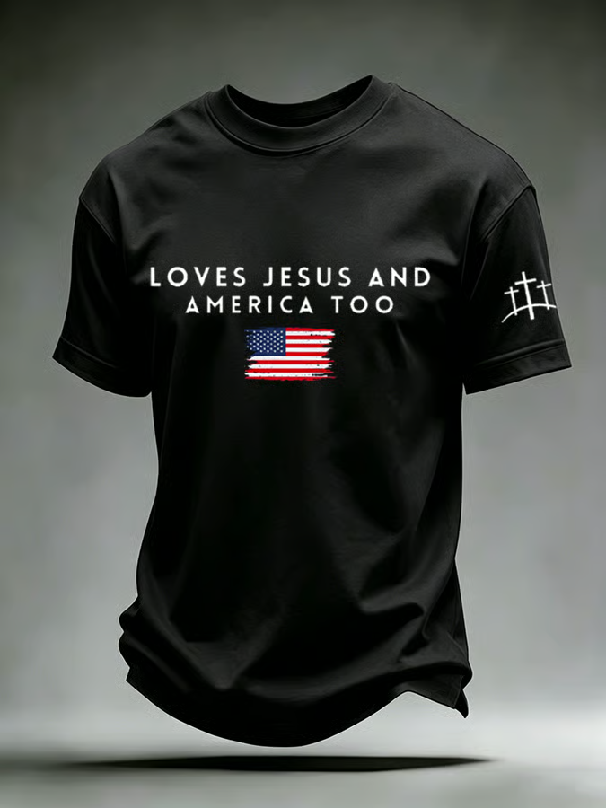 Men's Casual Printed Short-Sleeve T-Shirt