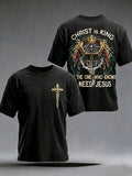 Men'S Faith Print Casual Top