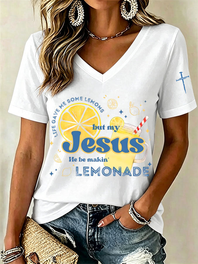 Women'S Faith Print Printed T-Shirt