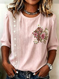 Women's Floral Faith Printed Casual Top