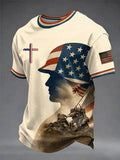 Men'S Faith Print Casual Top