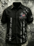 Men's Religious Faith Cross Printed Casual Shirt