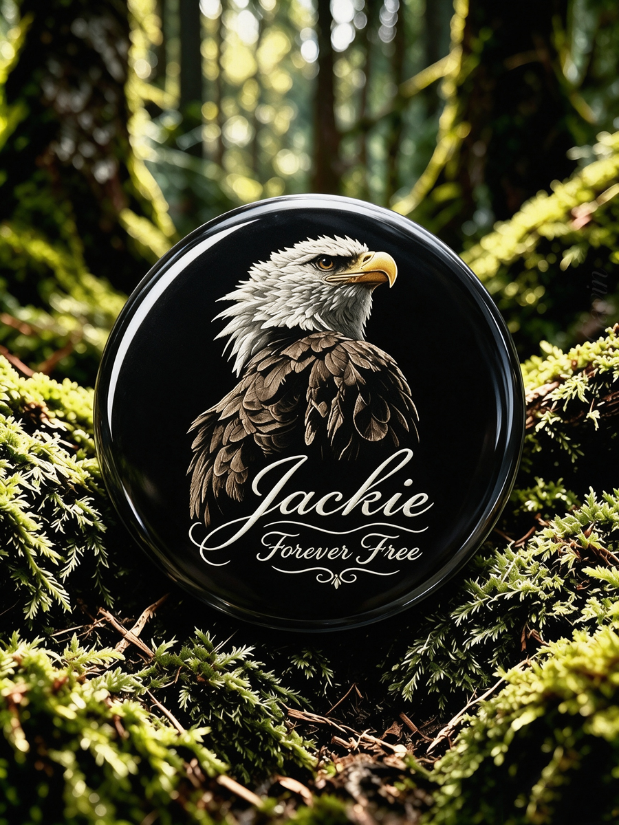 Unisex Jackie Forever Free Button