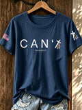 Women'S Faith Print Casual Top