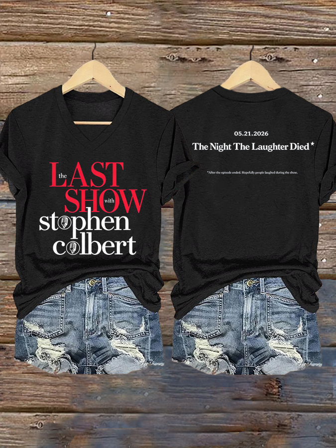 Women'S Last Show Print Casual T-Shirt