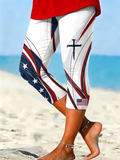 Ladies' 250Th Anniversary Of The United States 7-Part Pants